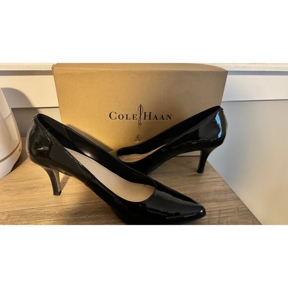 Cole Haan Women’s Black Patent Leather Heels – Size 8M – Excellent Condition - Picture 2 of 4